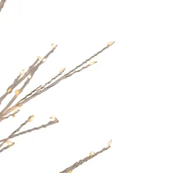 5' White LED Lighted Christmas Twig Tree - Warm White Lights