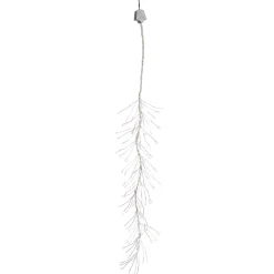 144 White Pre-Lit LED Mini Snow Branch Christmas Lights - 5 ft Silver Wire