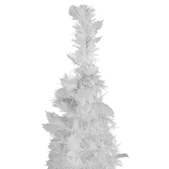 4' White Tinsel Pop-Up Artificial Christmas Tree, Unlit