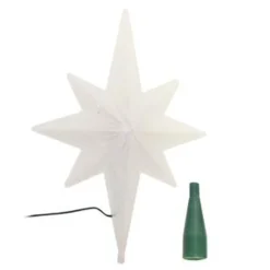 14.5" Winter Frost B/O Multi-Color LED Bethlehem Star Christmas Tree Topper