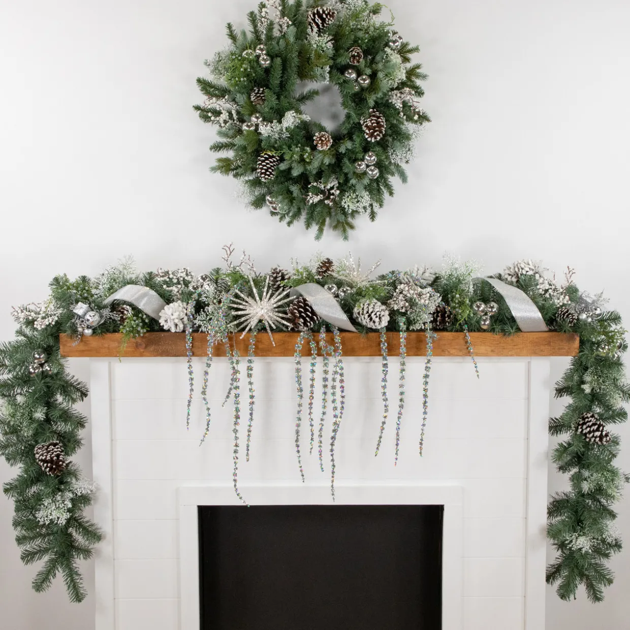 9' x 12" Colorado Blue Spruce Artificial Christmas Garland, Unlit