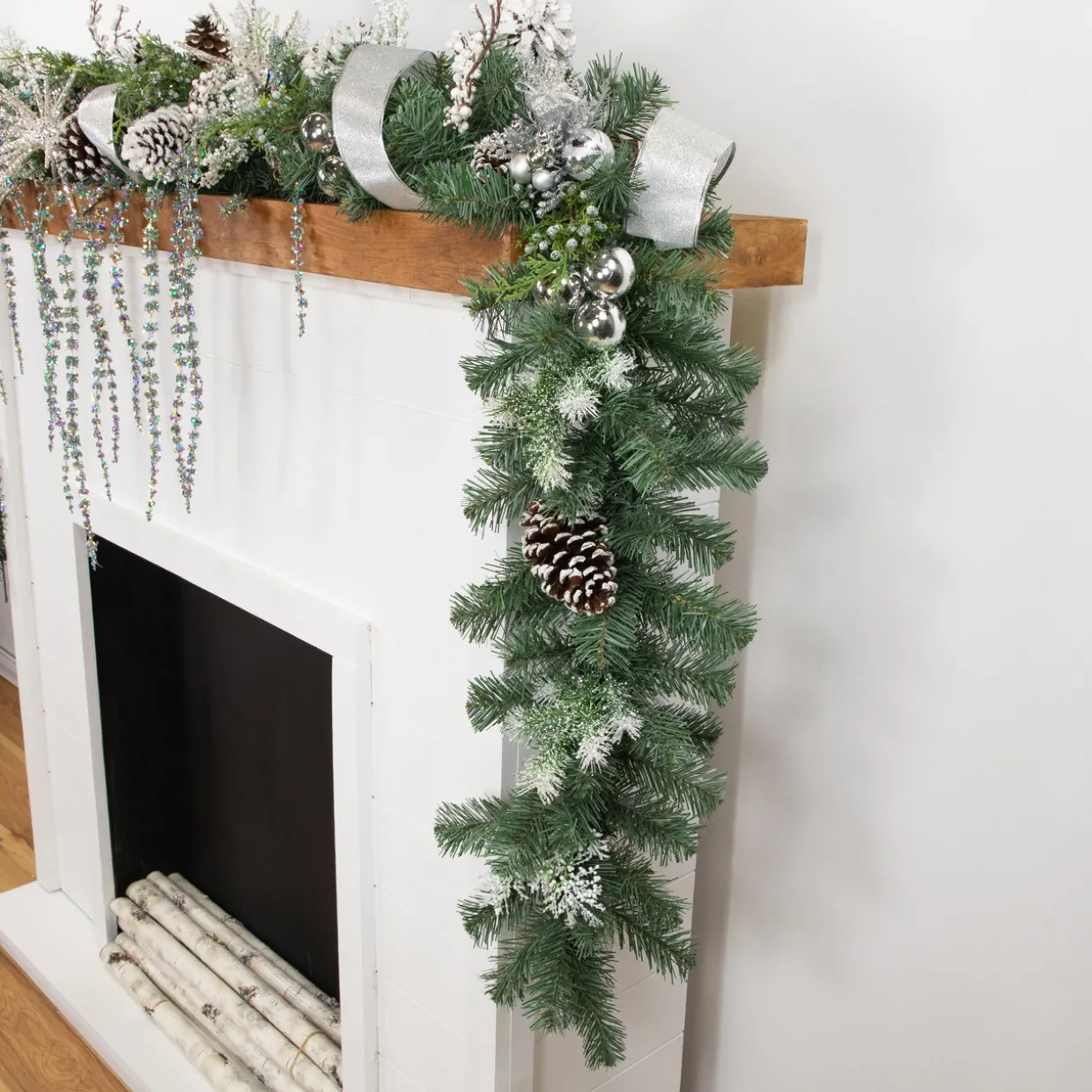 9' x 12" Colorado Blue Spruce Artificial Christmas Garland, Unlit