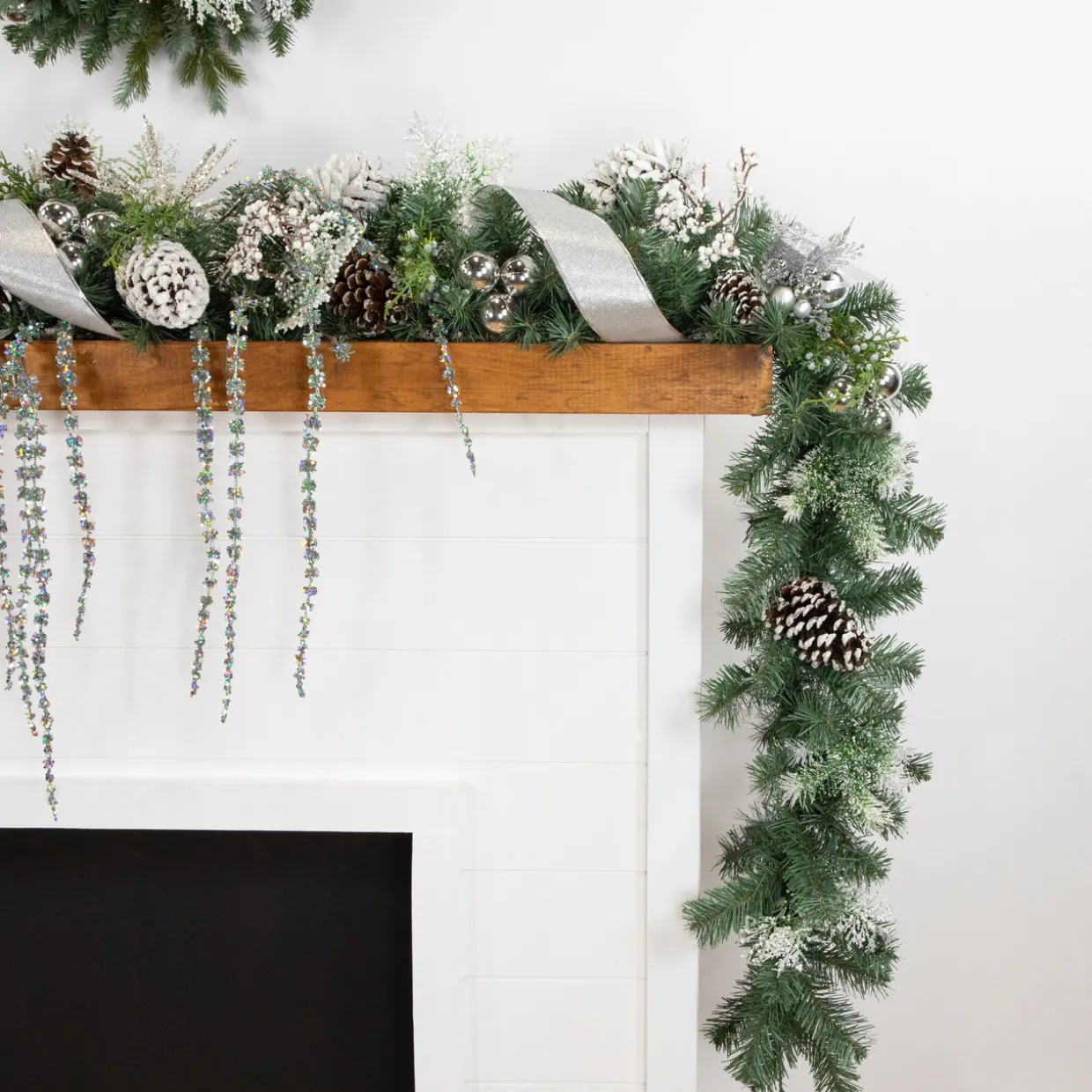 9' x 12" Colorado Blue Spruce Artificial Christmas Garland, Unlit