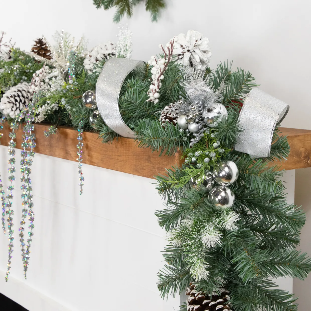 9' x 12" Colorado Blue Spruce Artificial Christmas Garland, Unlit