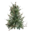 3' x 28" Country Mixed Pine Artificial Christmas Wall or Door Tree - Unlit