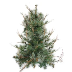 3' x 28" Country Mixed Pine Artificial Christmas Wall or Door Tree - Unlit