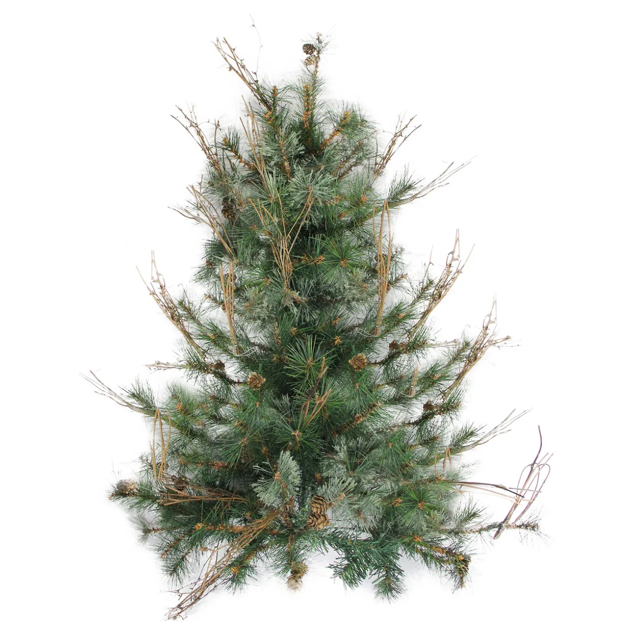3' x 28" Country Mixed Pine Artificial Christmas Wall or Door Tree - Unlit