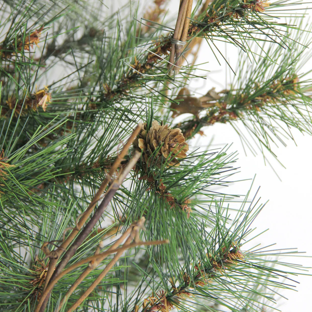 3' x 28" Country Mixed Pine Artificial Christmas Wall or Door Tree - Unlit