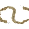 7.75' x 4" Gold Natural Jute Bow Artificial Christmas Garland - Unlit
