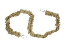 7.75' x 4" Gold Natural Jute Bow Artificial Christmas Garland - Unlit