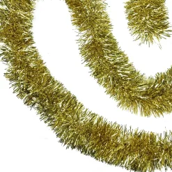 50' x 4" Gold Tinsel Artificial Christmas Garland - Unlit
