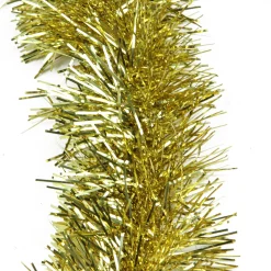 50' x 4" Gold Tinsel Artificial Christmas Garland - Unlit