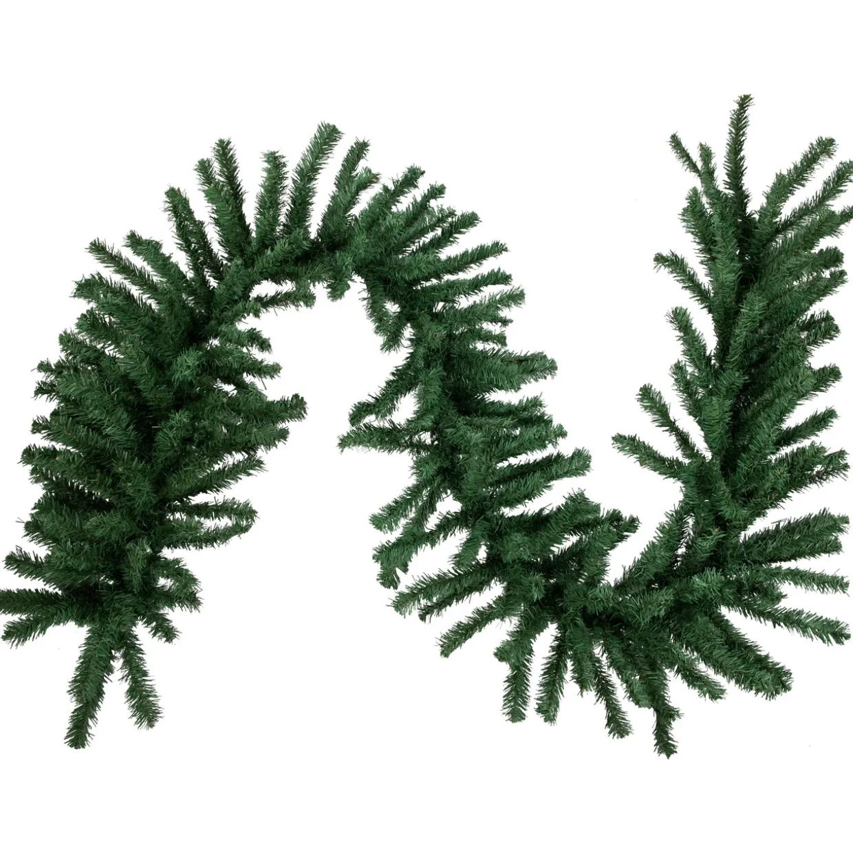 27' x 20" Green Artificial Pine Christmas Garland, Unlit