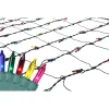 4' x 6' Multi-Color Mini Incandescent Net Style Christmas Lights - Green Wire