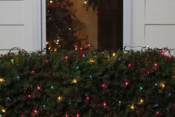 4' x 6' Multi-Color Mini Incandescent Net Style Christmas Lights - Green Wire