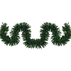 25' x 20" Pre-Lit Buffalo Fir Artificial Christmas Garland - Multi-Color LED Lights