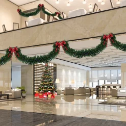 25' x 20" Pre-Lit Buffalo Fir Artificial Christmas Garland - Multi-Color LED Lights