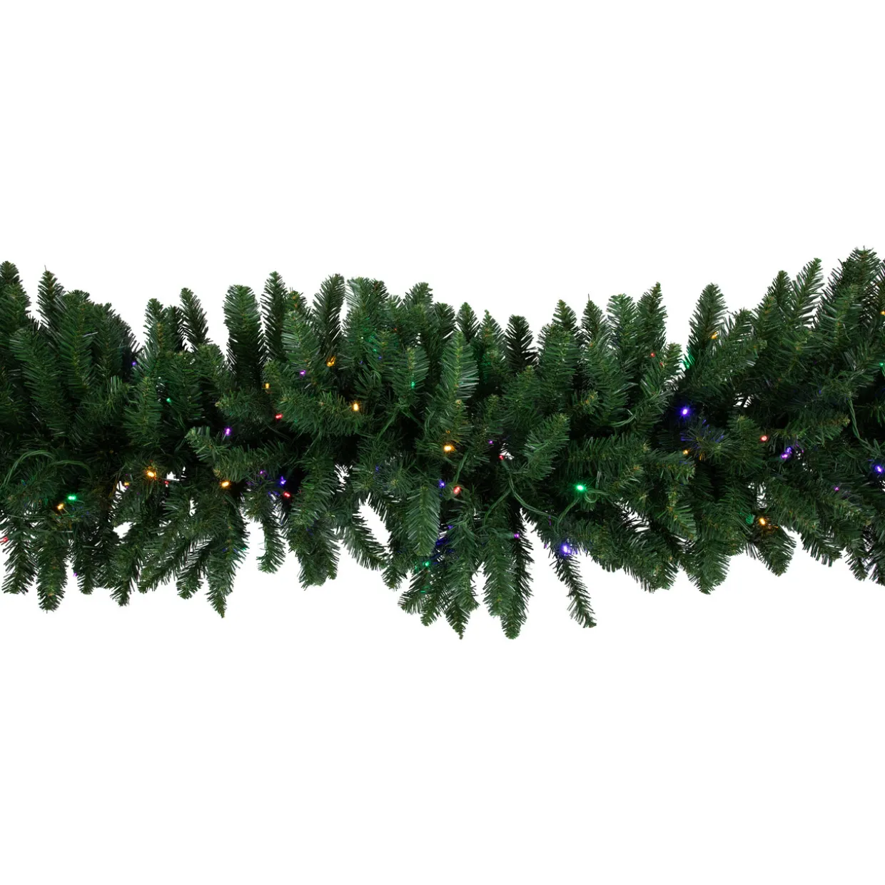 25' x 20" Pre-Lit Buffalo Fir Artificial Christmas Garland - Multi-Color LED Lights