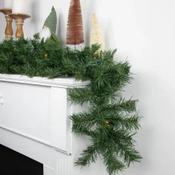 9' x 10" Pre-Lit Chatham Pine Artificial Christmas Garland, Multi-Color Lights