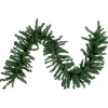 27' x 20" Pre-Lit Green Artificial Pine Christmas Garland, Warm White LED Lights