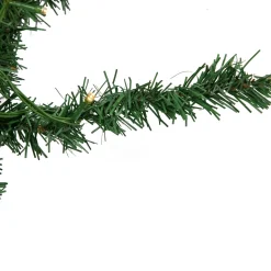 27' x 20" Pre-Lit Green Artificial Pine Christmas Garland, Warm White LED Lights