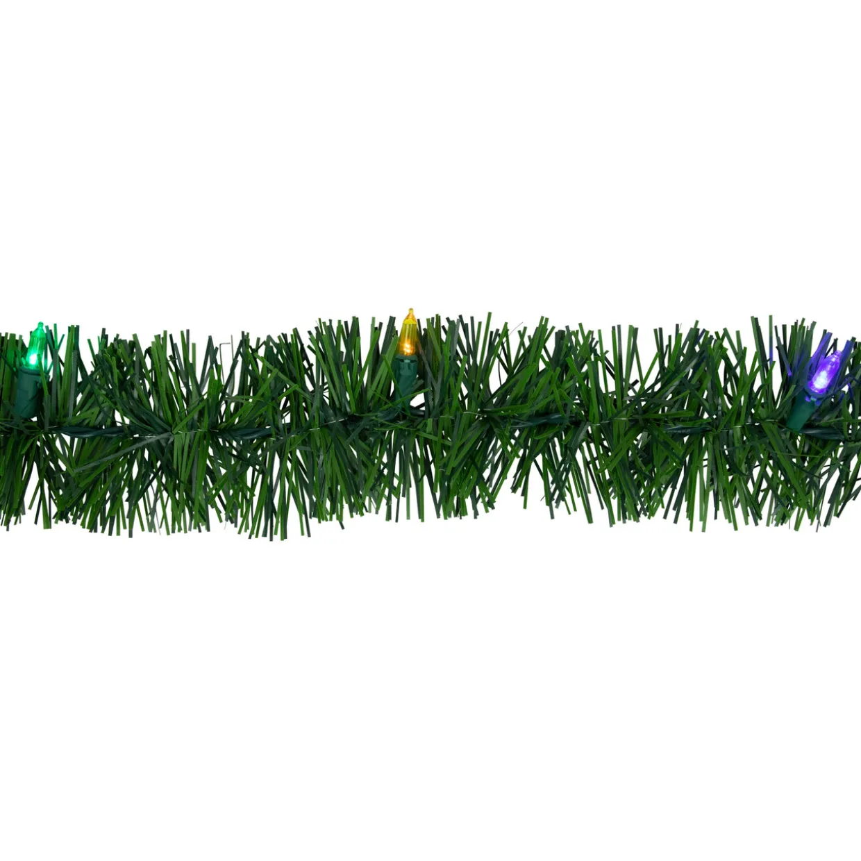 18' x 3" Pre-Lit Pine Artificial Christmas Garland, Multicolor LED Lights