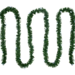 18' x 3" Pre-Lit Pine Artificial Christmas Garland, Pure White LED Faceted Lights