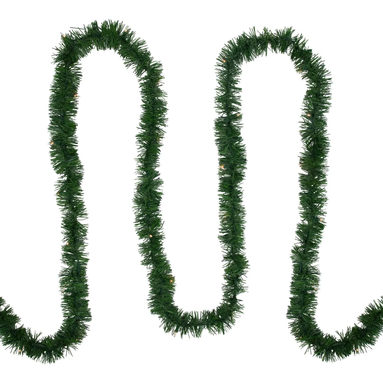 18' x 3" Pre-Lit Pine Two-Tone Artificial Christmas Garland, Clear Lights