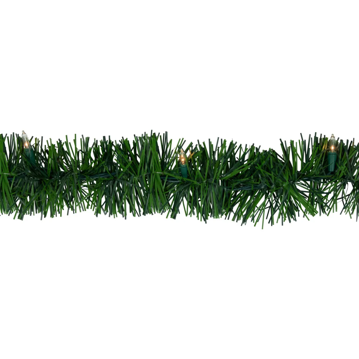 18' x 3" Pre-Lit Pine Two-Tone Artificial Christmas Garland, Clear Lights