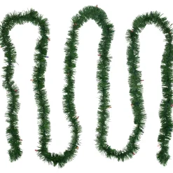 18' x 3" Pre-Lit Pine Two-tone Artificial Christmas Garland, Multicolor Lights