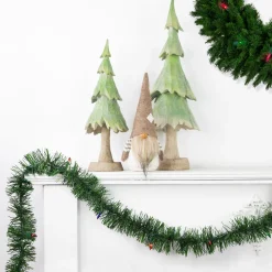 18' x 3" Pre-Lit Pine Two-tone Artificial Christmas Garland, Multicolor Lights