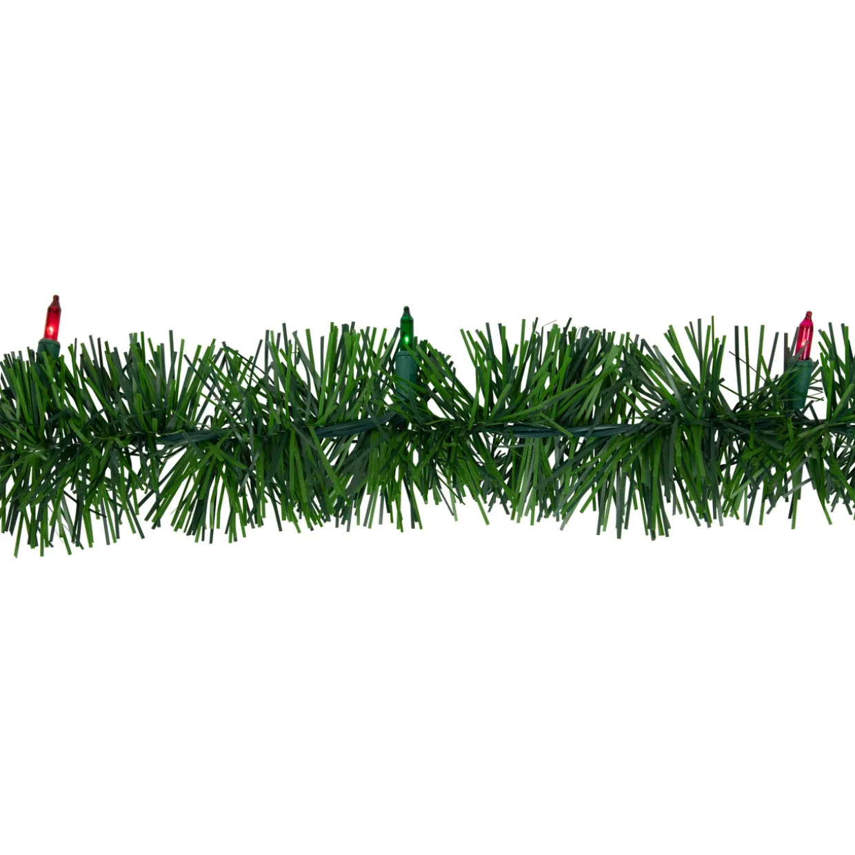 18' x 3" Pre-Lit Pine Two-tone Artificial Christmas Garland, Multicolor Lights
