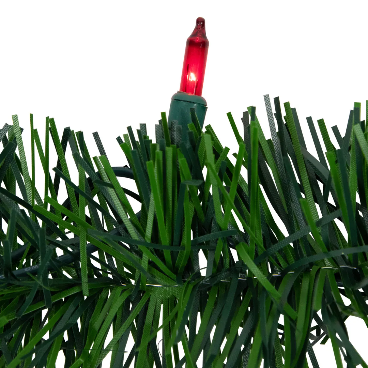 18' x 3" Pre-Lit Pine Two-tone Artificial Christmas Garland, Multicolor Lights