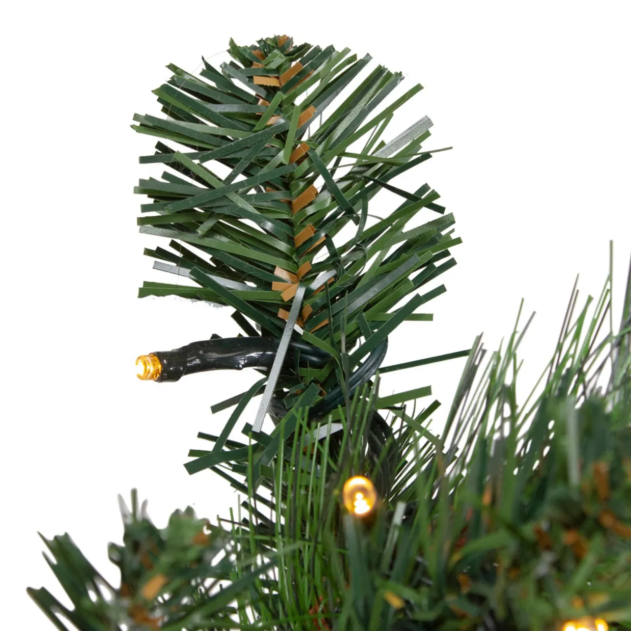 6' x 12" Pre-Lit Plaid Bows and Red Berries Artificial Christmas Garland - Warm White Lights