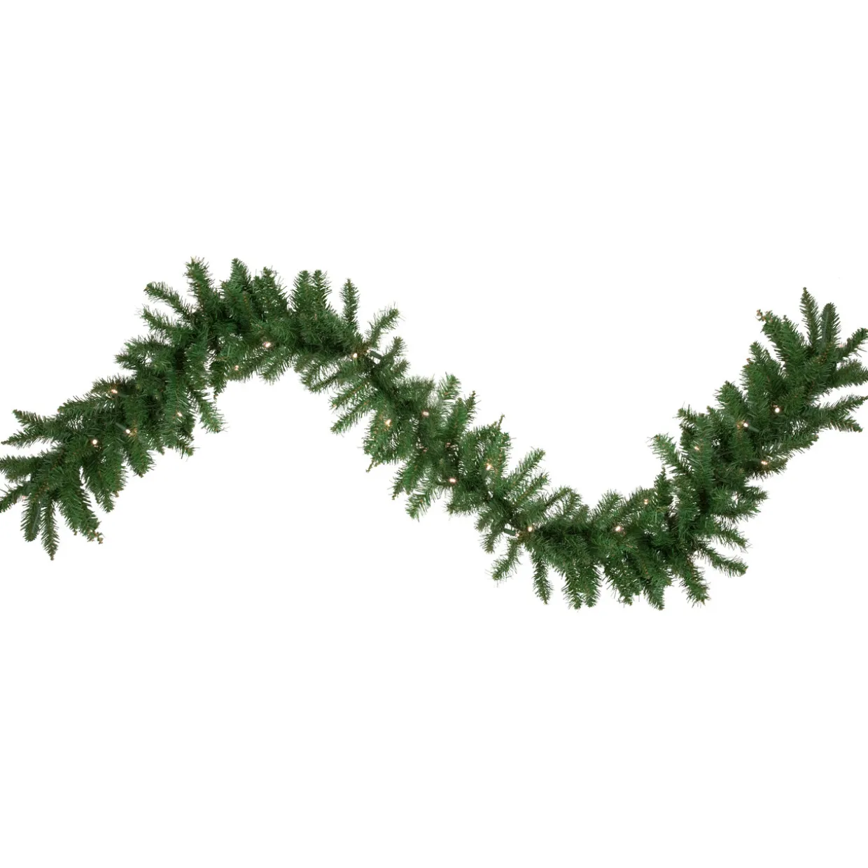 9' x 12" Pre-Lit Winona Fir Artificial Christmas Garland, Warm White LED Lights