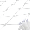4' x 6' Pure White LED Wide Angle Net Style Christmas Lights, White Wire