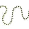 15' x 0.25" Shiny Metallic Lime Green Beaded Artificial Christmas Garland - Unlit