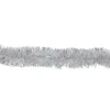 12' x 2.25" Shiny Silver Snowblush Christmas Garland - Unlit