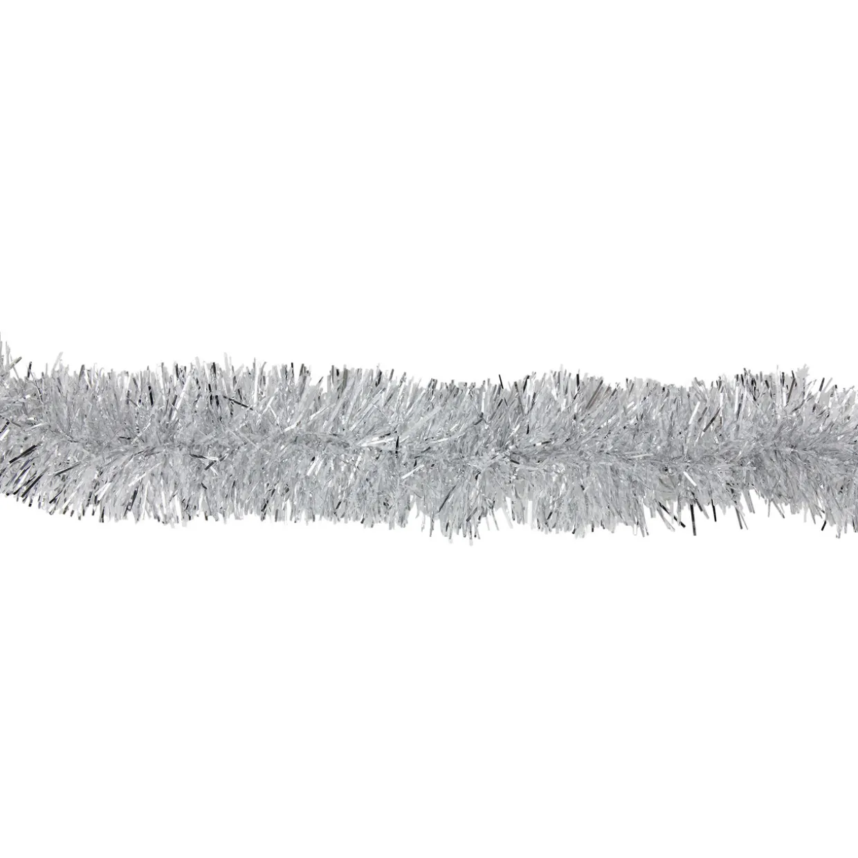 12' x 2.25" Shiny Silver Snowblush Christmas Garland - Unlit