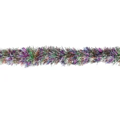 50' x 3" Silver Tinsel Rainbow Artificial Christmas Garland - Unlit
