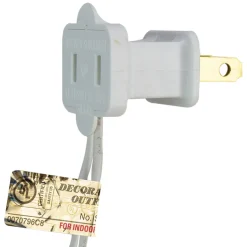 4' x 6' Warm White LED Wide Angle Net Style Christmas Lights, White Wire