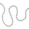 15' x 0.25" White Pearl Beaded Artificial Christmas Garland