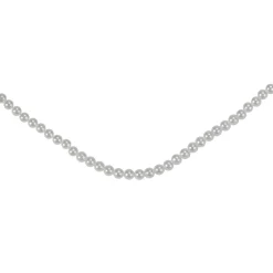 15' x .25" White Pearl Beaded Christmas Garland