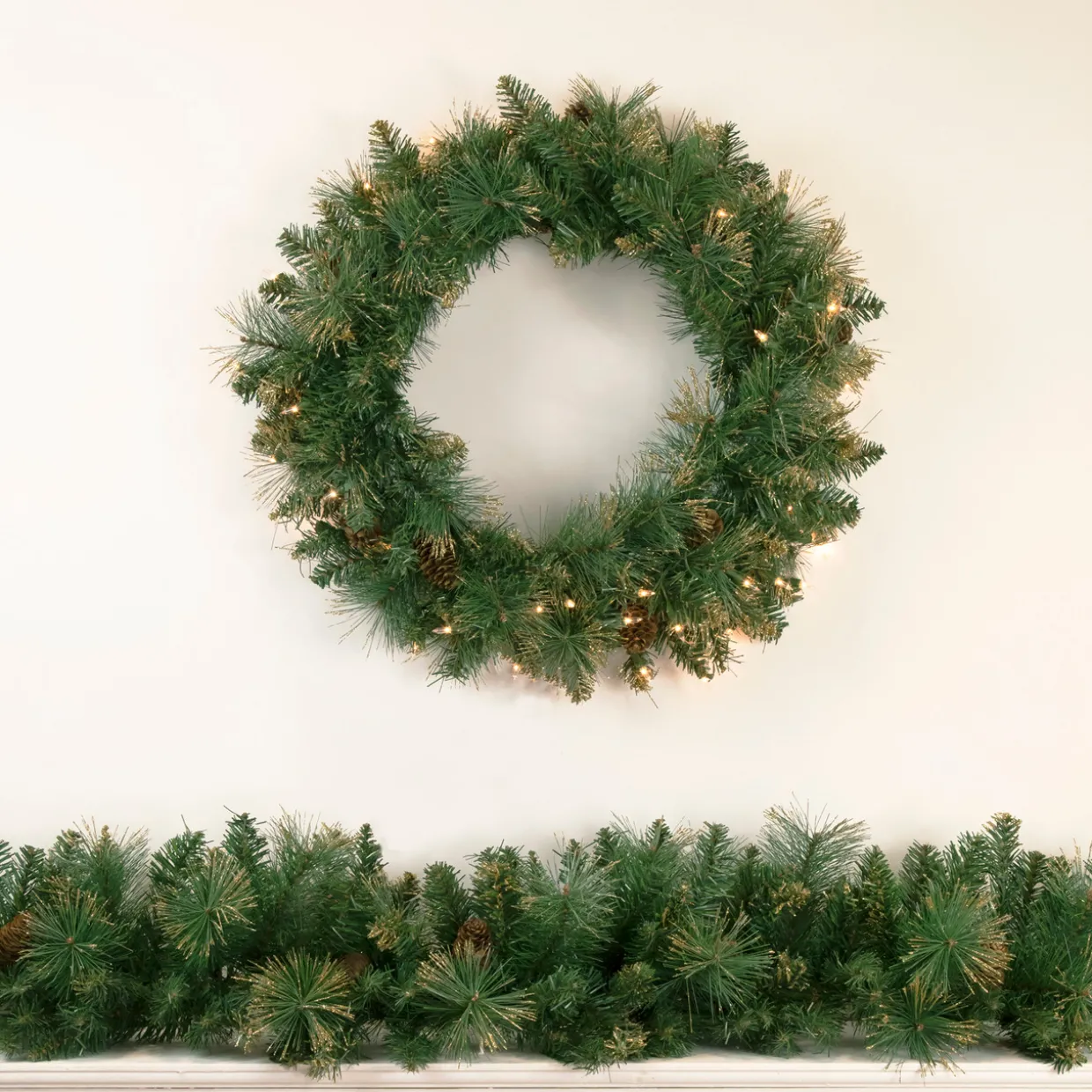 9' x 10" Yorkshire Pine Artificial Christmas Garland - Unlit