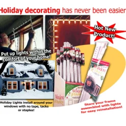 Accessory Pack for The Window Wonder Frame Christmas Light Display