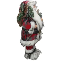 Alpine Chic Standing Santa Claus with Snowshoes and Skis Christmas Figure - 16