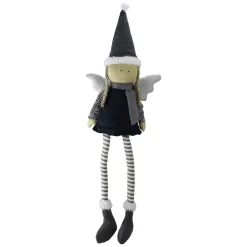 Angel Girl with Dangling Striped Legs Christmas Figure - 26.5"