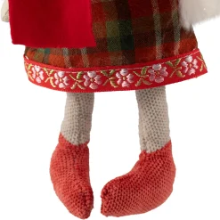 Angel Girl with Glittered Wings Christmas Ornament - 8.5