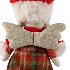 Angel Girl with Glittered Wings Christmas Ornament - 8.5