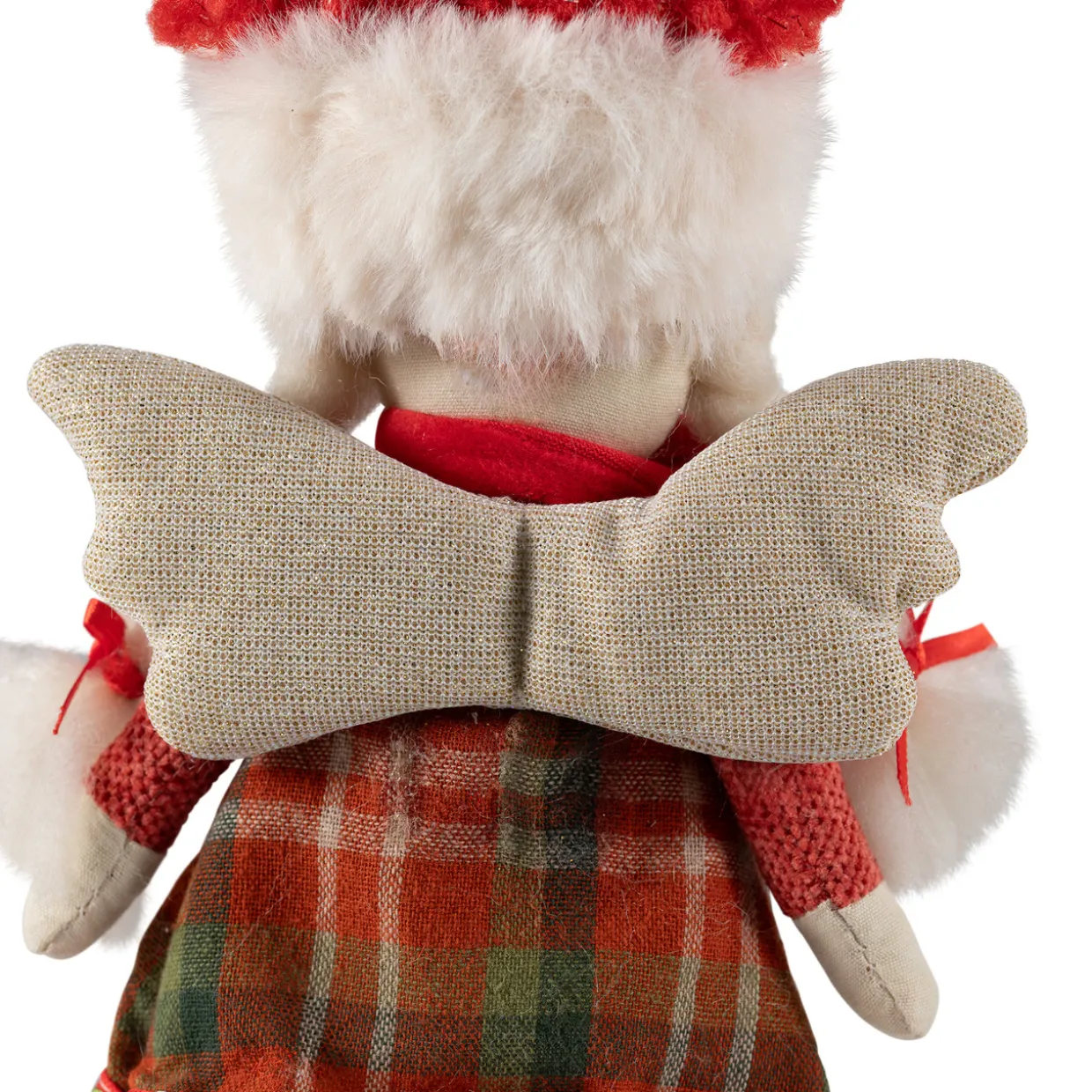 Angel Girl with Glittered Wings Christmas Ornament - 8.5"